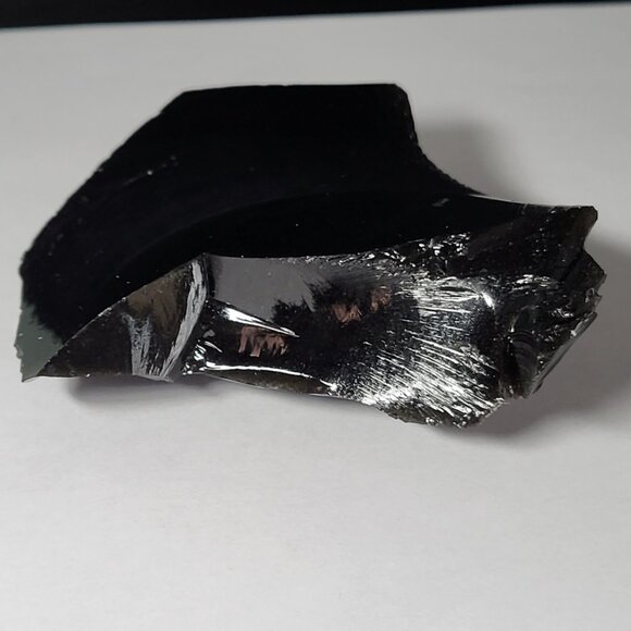 Black Obsidian Volcanic Glass Raw - Picture 7 of 8